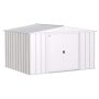 Arrow Classic 10-ft W x 8-ft D Flute Grey Steel Storage Shed - Image 1