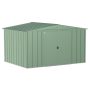 Arrow Classic 10ft. W x 8ft. D Sage Green Steel Storage Shed - Image 1