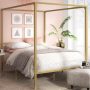 Zinus - Patricia Gold Metal Queen Canopy Platform Bed Frame - Image 1