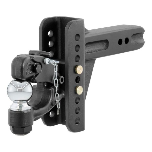CURT-Adjustable-Channel-Mount-w-2-5-16-Ball--Pintle-2-1-2-Shank-20-000-lbs
