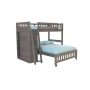 Charcoal Gray Series Charcoal Gray Twin Size Over Full Size Bunkbed w/ Drawers - Image 1