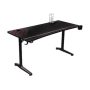 Coaster Home Furnishings Tarnov 60 in. Rectangular Black Gaming Computer Desk with USB Ports and Cup Holder - Image 1