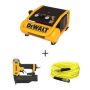 DEWALT 1 Gal. Portable Electric Trim Air Compressor w/ Bonus 23-Gauge 2 in. Pin Nailer and Hose - Image 1