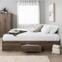 Prepac Mate's Drifted Gray Queen Platform Storage Bed w/ 6-Drawers - Image 1
