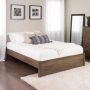 Prepac - Select Drifted Gray Queen 4-Post Platform Bed - Image 1