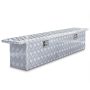 DEWALT 71 in. Silver Aluminum Crossover Crossbed Truck Tool Box Storage - Image 1