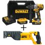 DEWALT 20-Volt MAX XR Li-Ion Cordless Premium Brushless Hammer Drill w/ Bonus 20-Volt MAX Li-Ion Cordless Recip Saw (Tool-Only) - Image 1