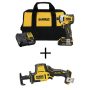 DEWALT ATOMIC 20-Volt MAX Li-Ion Brushless Cordless Compact 1/4 in. Impact Driver Kit w/ 20-V Compact Recip Saw (Tool-Only) - Image 1