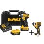 DEWALT 20-Volt MAX Lithium-Ion Cordless 1/2 inch Impact Wrench Kit with 2 Batteries 4 Ah Charger and Case, Free Impact Driver - Image 1