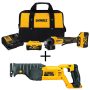 DEWALT 20-Volt MAX Cordless 4-1/2 inch Brushless Paddle Switch Small Angle Grinder Kit w/ Bonus Reciprocating Saw (Tool-Only) - Image 1