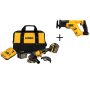 DEWALT FLEXVOLT 60-Volt MAX Lithium-Ion Cordless Brushless 4-1/2 inch Angle Grinder w/ Batteries and Bonus Reciprocating Saw - Image 1