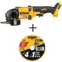 DEWALT FLEXVOLT 60-Volt MAX Cordless Brushless 4-1/2-in to 6-in Small Angle Grinder(Tool-Only) w/ Metal Cutting Wheel(5-Pack) - Image 1