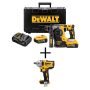 DEWALT 20-Volt MAX XR Lithium-Ion 1 in. Cordless SDS-Plus Brushless L-Shape Concrete/Masonry Rotary Hammer w/ Impact Wrench - Image 1