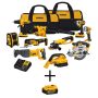 DEWALT 20-Volt Max Lithium-Ion Cordless Combo Kit (10-Tool) with Bonus 20-Volt 5.0 Ah Battery - Image 1