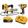 DEWALT 20-Volt MAX XR Cordless Industrial Combo Kit (2-Tool) w/ 1/2 in. Impact Wrench, Grease Gun & (1) 20-Volt 5.0Ah Battery - Image 1