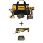 DEWALT 20V Cordless Brushless Hammer Drill/Driver Combo Kit(2-Tool) with 20V Oscillating Tool(Tool-Only) and FLEXVOLT 6 Ah Battery - Image 1