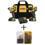 DEWALT ATOMIC 20-Volt MAX Cordless Brushless Compact Drill/Impact Combo Kit(2-Tool) w/ Black and Gold Drill Bit Set(21-Piece) - Image 1