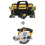 DEWALT Atomic 20-Volt Max Cordless Brushless Hammer Drill/Impact Combo Kit (2-Tool) w/20-Volt 6-1/2-in. Circular Saw(Tool-Only) - Image 1