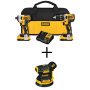 DEWALT 20-Volt MAX Li-Ion Cordless Brushless Drill/Impact Combo Kit (2-Tool) w/ Bonus 5 in. Random Orbital Sander (Tool Only) - Image 1
