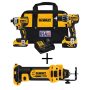 DEWALT 20-Volt MAX XR Lithium-Ion Cordless Brushless Drill/Impact Combo Kit (2-Tool) w/ (2) Batteries, Bonus Cut-Out Tool - Image 1