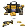 DEWALT 20-Volt MAX Cordless Brushless Combo Kit (2-Tool) w/ Bonus Oscillating Tool (Tool-Only) & Battery 3.0 Ah (2-pk) - Image 1