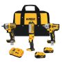 DEWALT 20-Volt MAX Automotive Combo Kit (3-Tool) w/ (1) 1/2 in., (1) 3/8 in. Impact Wrench, LED Light & (2) 5.0Ah Batteries - Image 1