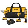 DEWALT 20 Volt MAX Lithium-Ion Cordless (2) Impact Wrench & Light Combo Kit (3-Tool) w/ (2) Batteries 4Ah, Charger & Tool Bag - Image 1