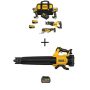 DEWALT 20V MAX Lithium-Ion Cordless Brushless Combo Kit (4-Tool) and Cordless Blower w/6Ah Battery, (2) 4Ah Batteries & Charger - Image 1
