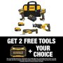 DEWALT 20V MAX Lithium-Ion Cordless Brushless Combo Kit (4-Tool) and 20V MAX Bluetooth Speaker - Image 1