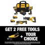 DEWALT 20V MAX Lithium-Ion Cordless Brushless Combo Kit (4-Tool) and 20V MAX Cordless 4-1/2 in. to 5 in. Grinder - Image 1