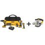 DEWALT 20-Volt MAX Lithium-Ion Cordless Combo Kit (4-Tool) with (2) Batteries 2Ah, Charger and Free 6-1/2 in. Circular Saw - Image 1