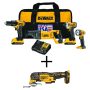 DEWALT 20-Volt MAX Li-Ion Cordless Combo Kit (4-Tool) with Bonus 20-Volt MAX Cordless Brushless Oscillating Tool (Tool-Only) - Image 1