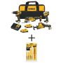 DEWALT ATOMIC 20-Volt MAX Cordless Brushless Combo Kit (4-Tool) w/ Bi-Metal Reciprocating Saw Blade Set w/ Case (16-Piece) - Image 1