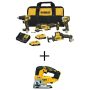 DEWALT ATOMIC 20V MAX Lithium-Ion Cordless Brushless Combo Kit (4-Tool) and 20V MAX XR Cordless Brushless Jigsaw - Image 1