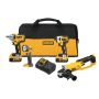 DEWALT 20 Volt MAX Lithium-Ion Cordless Combo Kit (4-Tool) with Two Batteries 5.0 Ah, Charger and Bag - Image 1