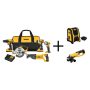 DEWALT 20 Volt MAX Lithium-Ion Cordless Combo Kit (5-Tool) with Bonus Cut-Off Tool and Bluetooth Speaker - Image 1