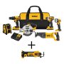 DEWALT 20-Volt MAX Cordless Combo Kit (6-Tool) w/ (2) 2.0 Ah Batteries, Charger, Tool Bag and Bonus Bare 20V Cut-Out Tool - Image 1
