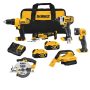 DEWALT 20 Volt MAX Lithium-Ion Cordless Combo Kit (6-Tool), (2) 4 Ah Batteries, Charger, and Tool Bag - Image 1