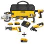 DEWALT 20 Volt MAX Lithium-Ion Cordless Combo Kit (6-Tool) with 20 Volt MAX Lithium-Ion Premium Battery Pack 5.0 Ah - Image 1
