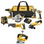 DEWALT 20-Volt MAX Li-Ion Cordless Combo Kit (7-Tool) with Bonus 20-Volt MAX Li-Ion Cordless Brushless Jigsaw (Tool-Only) - Image 1