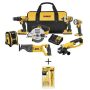 DEWALT 20-Volt MAX Cordless Combo Kit (7-Tool) w/ Bi-Metal Reciprocating Saw Blade Set w/ Case (16-Piece) - Image 1