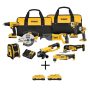 DEWALT 20-Volt MAX Cordless Combo Kit (9-Tool) with (2) 20-Volt 2.0Ah Batteries & (2) 20-Volt 4.0Ah Batteries - Image 1