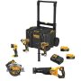 DEWALT 20-Volt MAX Lithium-Ion Cordless Brushless Combo Kit (5-Tool) with (2) 4.0 Ah Batteries and Charger - Image 1