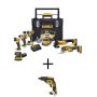 DEWALT 20V MAX Lithium-Ion Cordless Combo Kit (7-Tool) with ToughSystem Case and 20V MAX XR Cordless Brushless Drywall Screwgun - Image 1