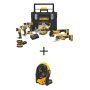 DEWALT 20-Volt Max Cordless Combo Kit (7-Tool) featuring ToughSystem Case w/ 20-Volt Max Jobsite Fan - Image 1