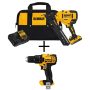 DEWALT 20-Volt Max Lithium-Ion Cordless 15-Gauge Finish Nailer w/ Bonus Bare 20-Volt MAX Cordless Compact Drill/Driver - Image 1