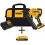 DEWALT 20-Volt Max Lithium-Ion Cordless 15-Gauge Finish Nailer with Bonus Lithium-Ion Compact Battery Pack 2.0Ah - Image 1
