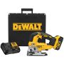 DEWALT 20-Volt MAX Lithium-Ion Brushless Cordless Jigsaw Kit with 5 Ah Battery Charger and Kit Box - Image 1