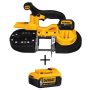 DEWALT 20-Volt MAX Lithium-Ion Cordless Band Saw with Free Premium Battery Pack 5.0 Ah - Image 1