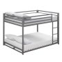 DHP - Mabel Silver Metal Full Over Full Bunk Bed - Image 1